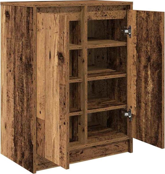 VidaXL Botník 57x34x76 cm kompozitní dřevo [861868] Barva: kouřový dub