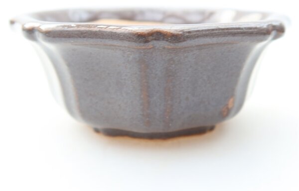 E-bonsai Keramická bonsai miska 6 x 6 x 2,5 cm šedá