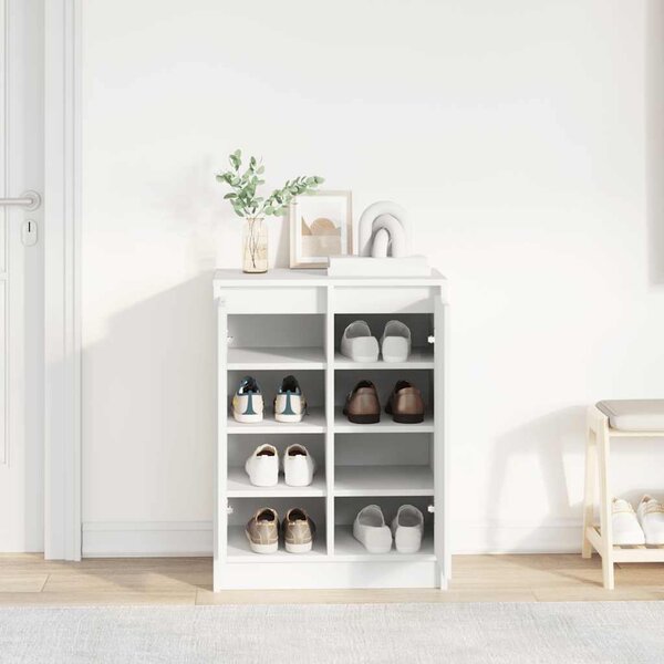 VidaXL Botník 57x34x76 cm kompozitní dřevo [861868] Barva: kouřový dub