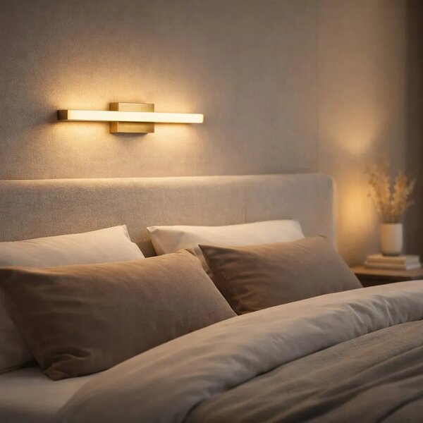 Toolight Nástěnné LED osvětlení 42CM APP1851-1W kartáčovaná zlatá