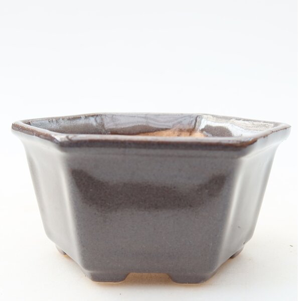 E-bonsai Keramická bonsai miska 8 x 7 x 4 cm šedá