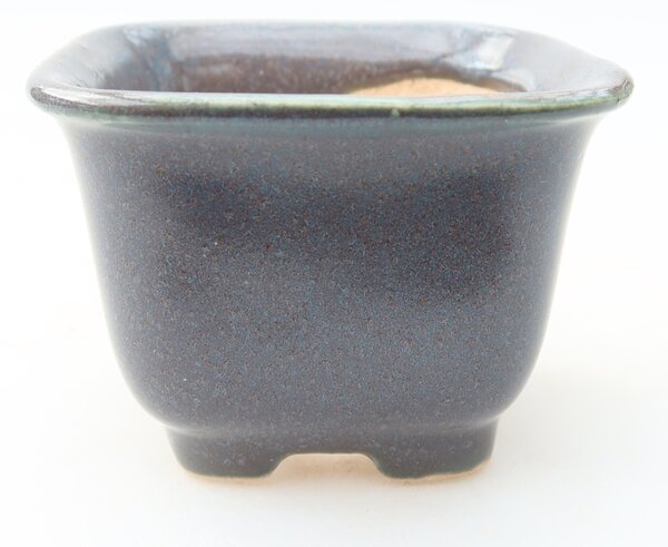 E-bonsai Keramická bonsai miska 6,5 x 6,5 x 5 cm šedá