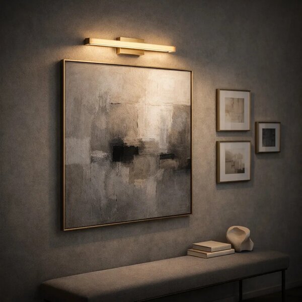 Toolight Nástěnné LED osvětlení 42CM APP1851-1W kartáčovaná zlatá