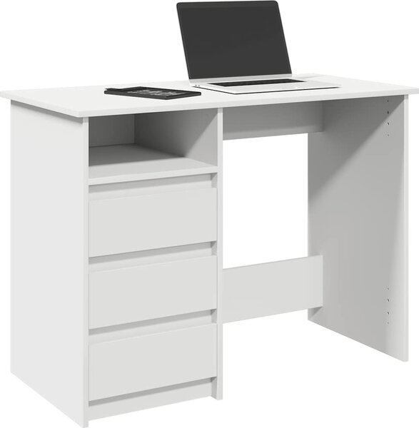 VidaXL Psací stůl 102 x 50 x 75 cm kompozitní dřevo [860470] Barva: Bílá