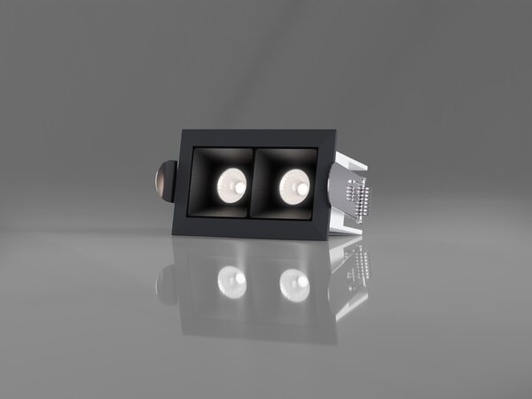 LED2 2491253 Zápustné svítidlo LINEAR II 2, B 4W 3000K/3500K/4000K UGR černá
