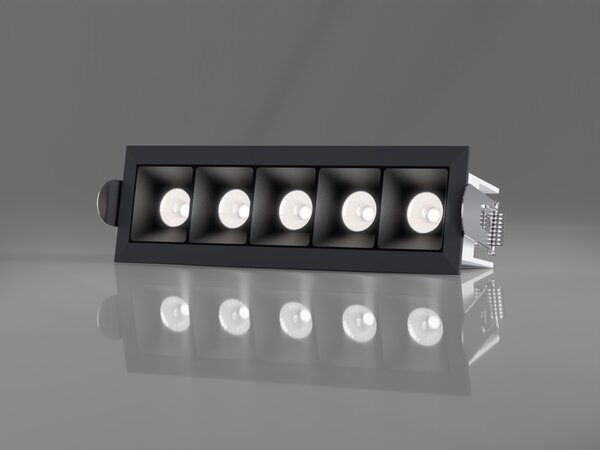 LED2 2491353 Zápustné svítidlo LINEAR II 5, B 10W 3000K/3500K/4000K UGR černá
