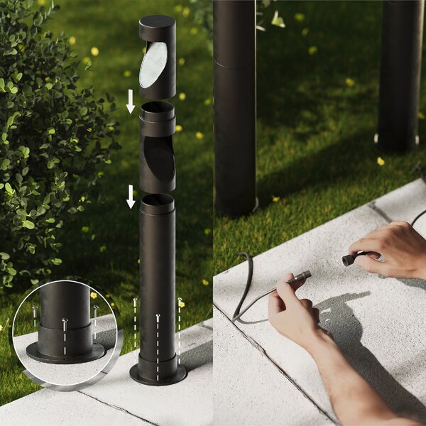 Desi GardenLink venkovní sloupkové LED svítidlo Low Voltage 1,5W 180lm 2700K 24V IP44 70cm, černé