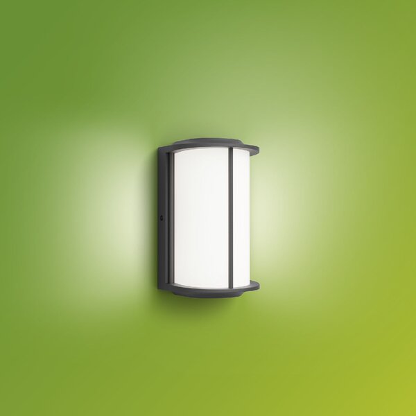 Reese UltraEfficient venkovní nástěnné LED svítidlo 4,3W 800lm 2700K IP44, antracitové