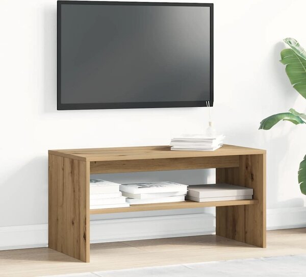 VidaXL TV stolek 80 x 40 x 40 cm dřevotříska [859117] Barva: Bílá