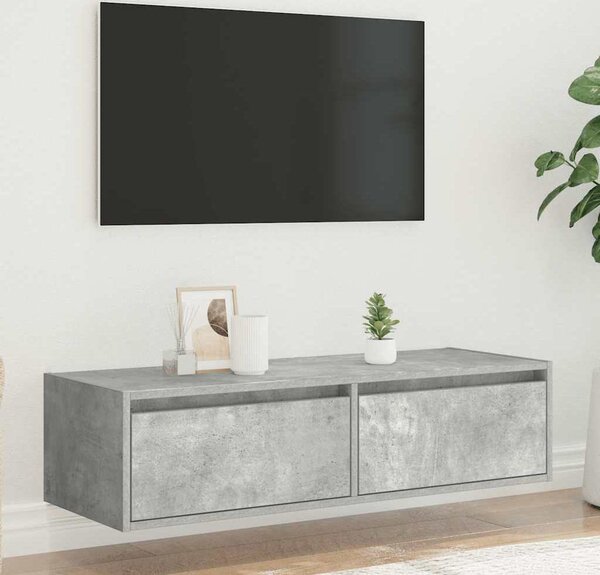 VidaXL TV skříňka s LED osvětlením 100X35,5x25 cm [860241] Barva: Černý dub