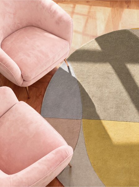 Koberec Ted Baker Westminster Savile krémový / vícebarevný kruh