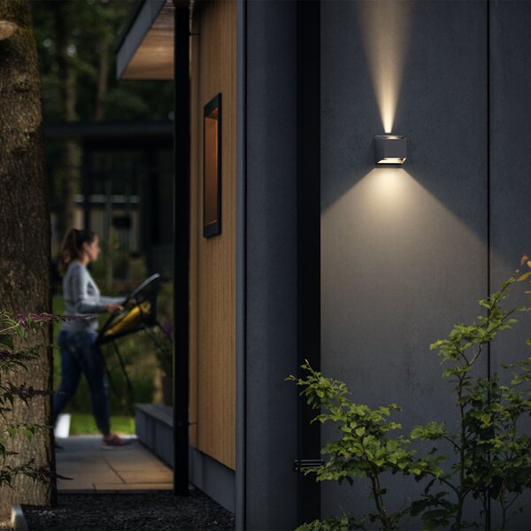 Alix UltraEfficient venkovní nástěnné LED svítidlo 4,3W 800lm 2700K IP44, antracitové