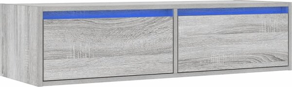 VidaXL TV skříňka s LED osvětlením 100X35,5x25 cm [860241] Barva: Černý dub