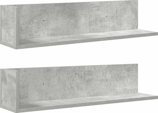 VidaXL Nástěnné police 2 ks 75x16,5x16,5 cm kompozitní dřevo [860034] Barva: dub sonoma