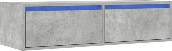 VidaXL TV skříňka s LED osvětlením 100X35,5x25 cm [860241] Barva: Černý dub