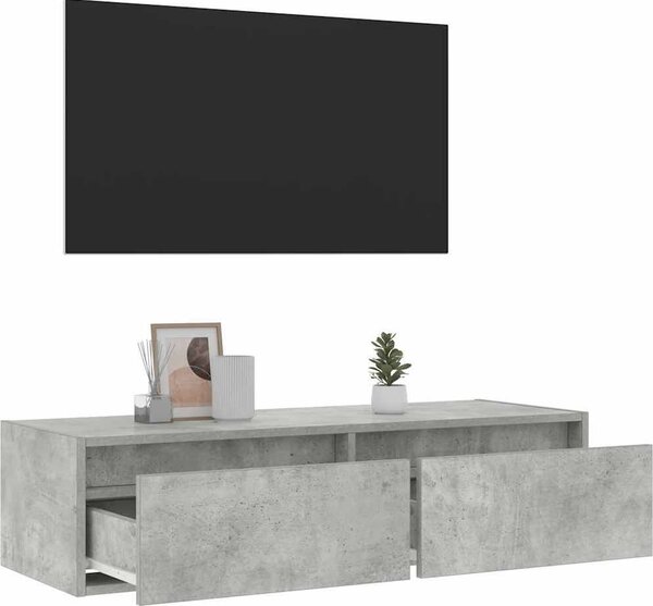 VidaXL TV skříňka s LED osvětlením 100X35,5x25 cm [860241] Barva: Černý dub