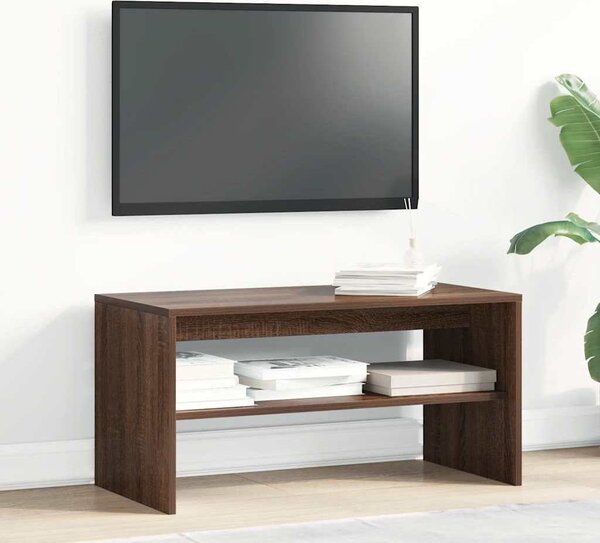 VidaXL TV stolek 80 x 40 x 40 cm dřevotříska [859117] Barva: Bílá