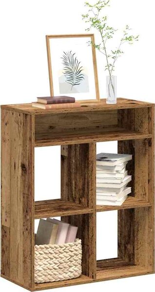 VidaXL Knihovna 66x31x80 cm kompozitní dřevo [860292] Barva: dub sonoma