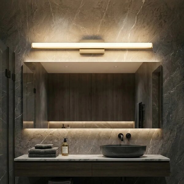Toolight Nástěnné LED osvětlení 80CM APP1853-1W kartáčovaná zlatá