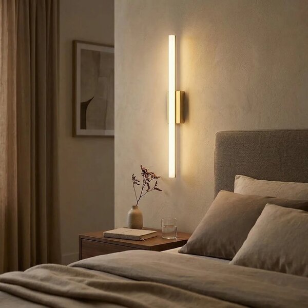 Toolight Nástěnné LED osvětlení 80CM APP1853-1W kartáčovaná zlatá