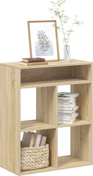 VidaXL Knihovna 66x31x80 cm kompozitní dřevo [860292] Barva: dub sonoma