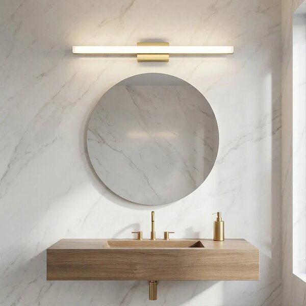 Toolight Nástěnné LED osvětlení 80CM APP1853-1W kartáčovaná zlatá