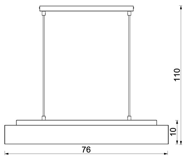 Lustr na lanku MAISON 4xGU10/8W/230V hnědá/dub