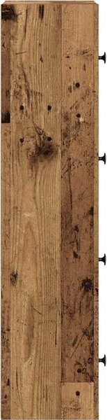 VidaXL Knihovna 40x24x102 cm kompozitní dřevo [860379] Barva: Bílá