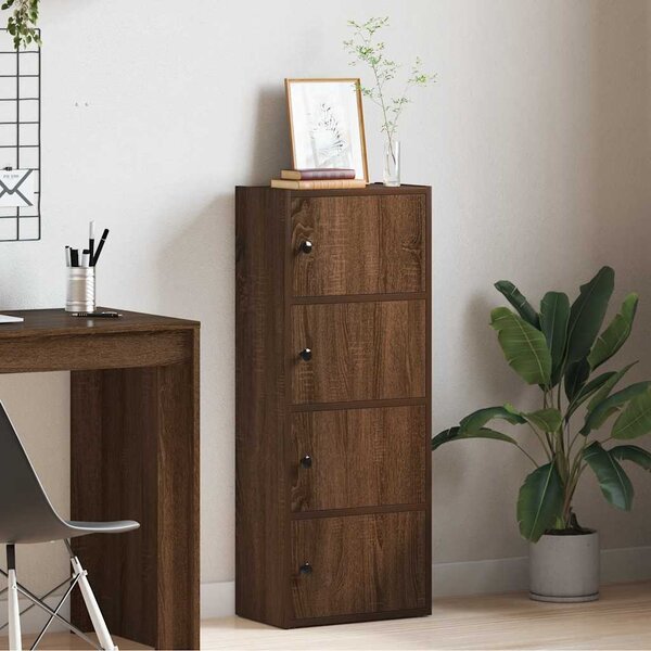VidaXL Knihovna 40x24x102 cm kompozitní dřevo [860379] Barva: Bílá
