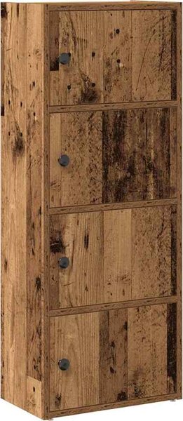 VidaXL Knihovna 40x24x102 cm kompozitní dřevo [860379] Barva: Bílá