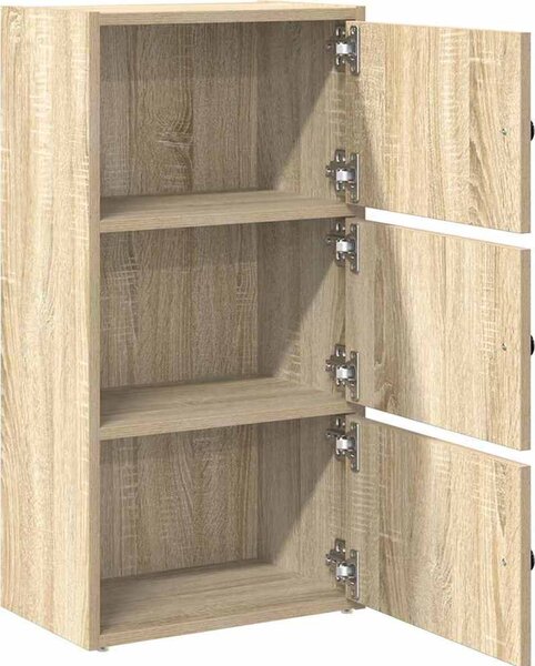 VidaXL Knihovna 40x24x77 cm kompozitní dřevo [860369] Barva: dub artisan