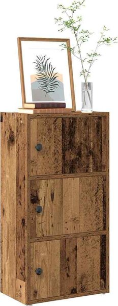 VidaXL Knihovna 40x24x77 cm kompozitní dřevo [860369] Barva: Staré dřevo