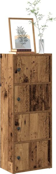 VidaXL Knihovna 40x24x102 cm kompozitní dřevo [860379] Barva: Bílá