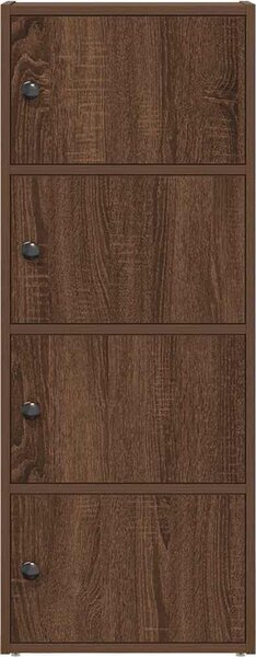 VidaXL Knihovna 40x24x102 cm kompozitní dřevo [860379] Barva: Bílá