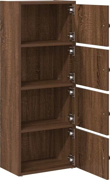 VidaXL Knihovna 40x24x102 cm kompozitní dřevo [860379] Barva: Bílá