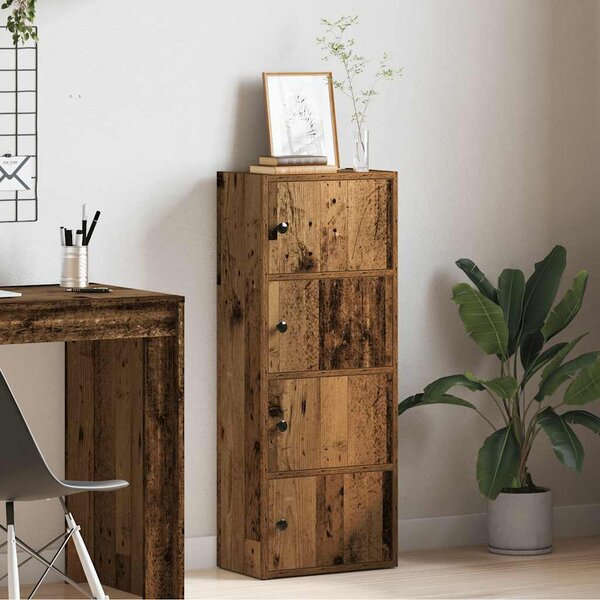 VidaXL Knihovna 40x24x102 cm kompozitní dřevo [860379] Barva: Bílá