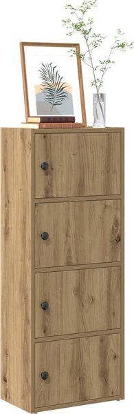 VidaXL Knihovna 40x24x102 cm kompozitní dřevo [860379] Barva: dub artisan