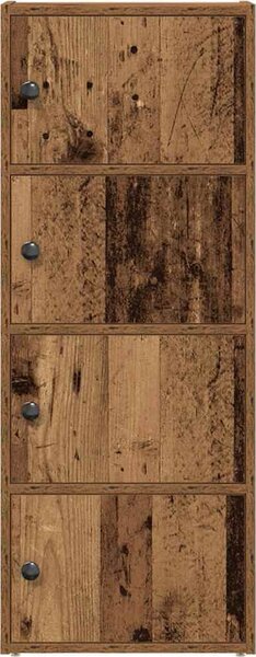 VidaXL Knihovna 40x24x102 cm kompozitní dřevo [860379] Barva: Bílá