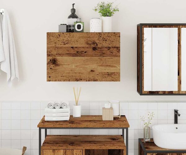 VidaXL Koupelnová nástěnná skříňka 60x25x40 cm kompozit [860070] Barva: šedá sonoma