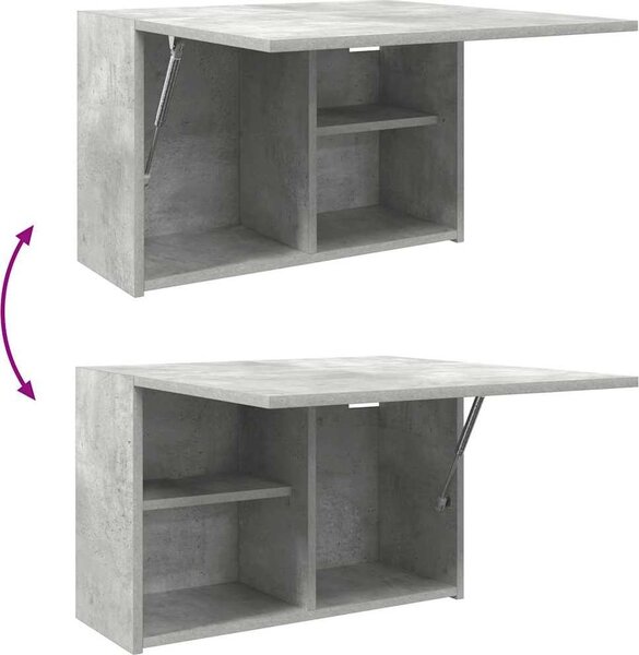 VidaXL Koupelnová nástěnná skříňka 60x25x40 cm kompozit [860070] Barva: šedá sonoma