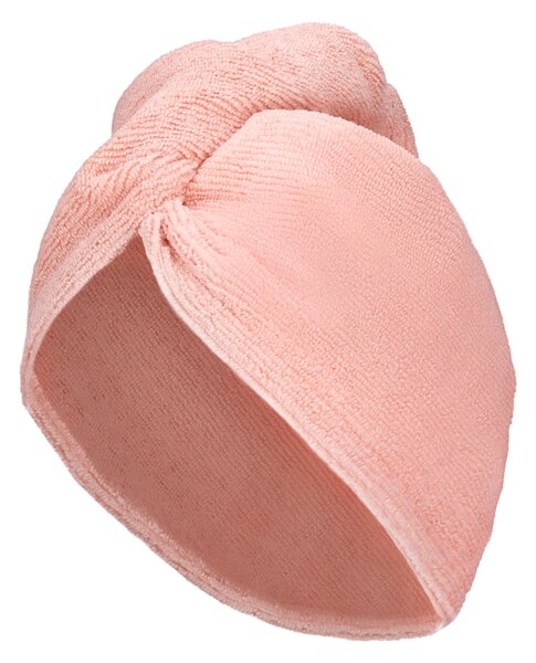 Livarno home Ručníkový turban na vlasy (růžová) (100398760003)