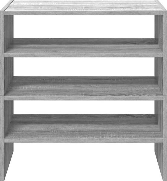 VidaXL Stojany na boty 2 ks stohovatelné dub 60x30x30,5 cm [858868] Barva: Betonová šedá