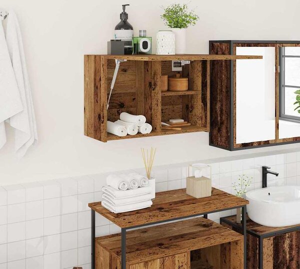 VidaXL Koupelnová nástěnná skříňka 60x25x40 cm kompozit [860070] Barva: šedá sonoma