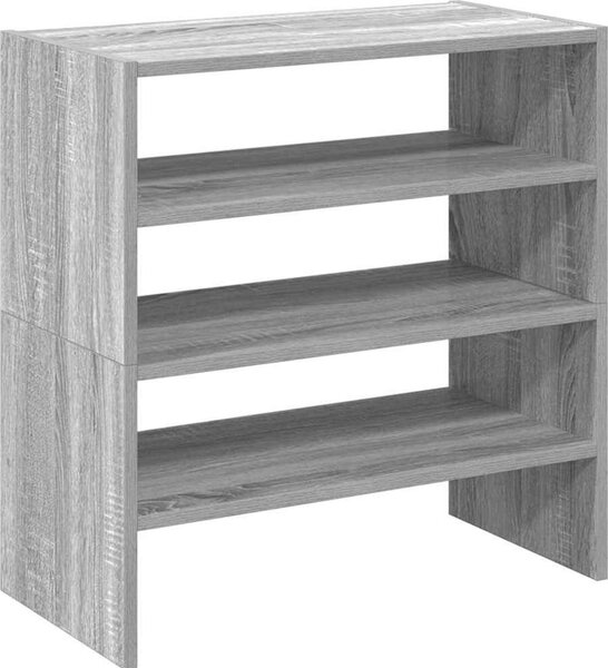 VidaXL Stojany na boty 2 ks stohovatelné dub 60x30x30,5 cm [858868] Barva: Betonová šedá