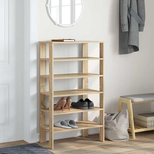 VidaXL Botník 61x32x105 cm kompozitní dřevo [859862] Barva: šedá sonoma