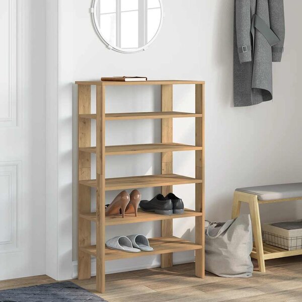 VidaXL Botník 61x32x105 cm kompozitní dřevo [859862] Barva: šedá sonoma