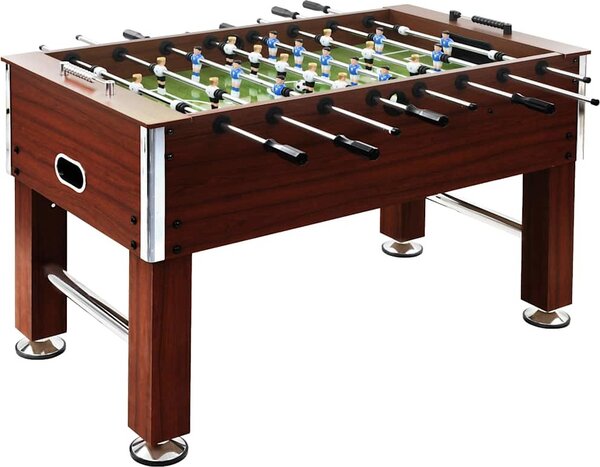 VidaXL Stolní fotbal ocel 60 kg 140 x 74,5 x 87,5 cm [91438] Barva: Hnědá