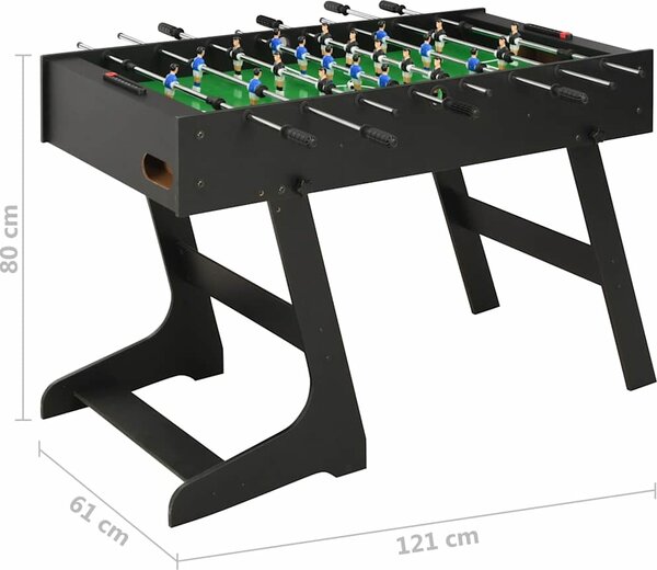 VidaXL Skládací stolní fotbal 121 x 61 x 80 cm [91938] Barva: světle hnědá