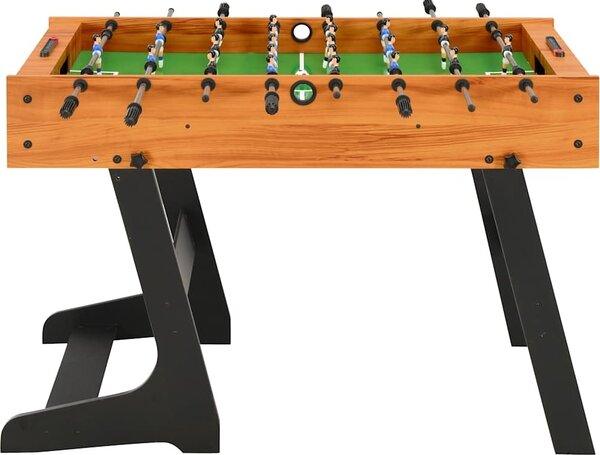 VidaXL Skládací stolní fotbal 121 x 61 x 80 cm [91938] Barva: světle hnědá