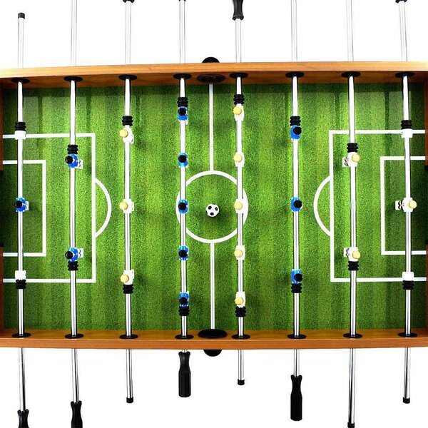 VidaXL Stolní fotbal ocel 60 kg 140 x 74,5 x 87,5 cm [91438] Barva: Hnědá